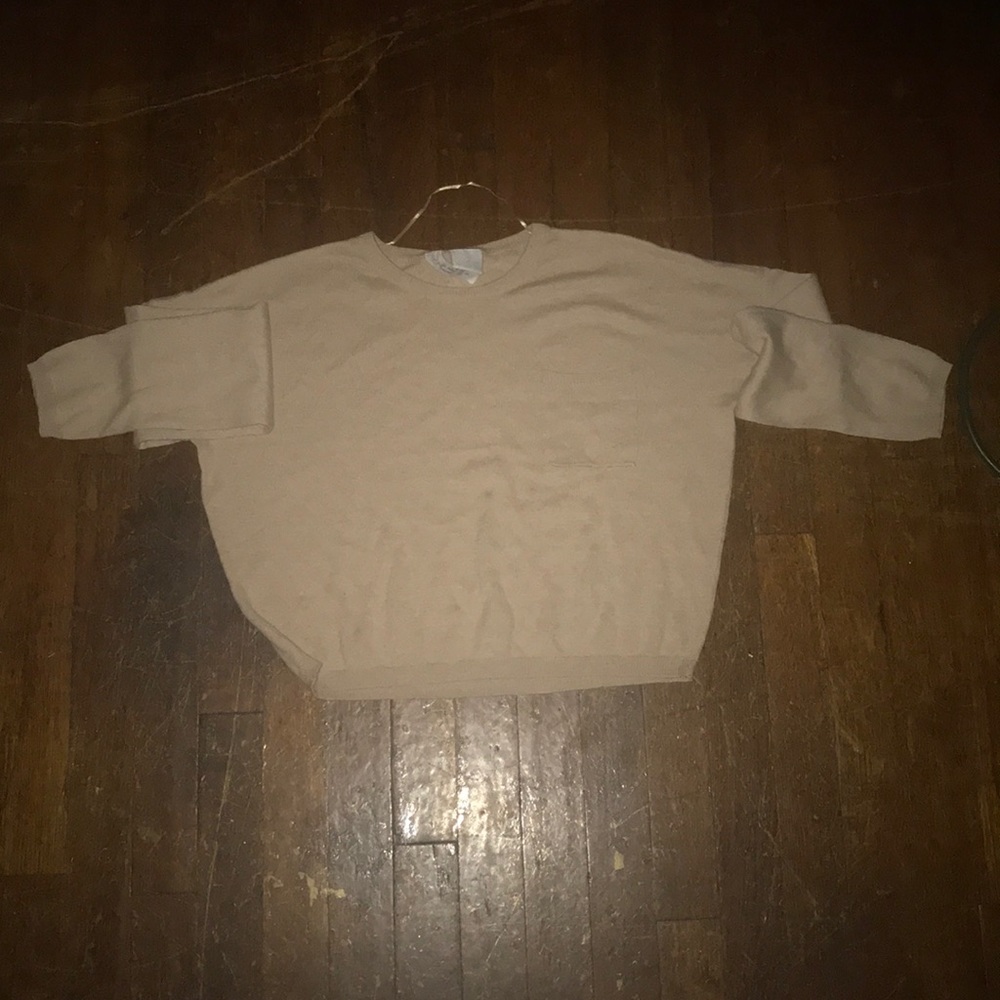 Tan crop top